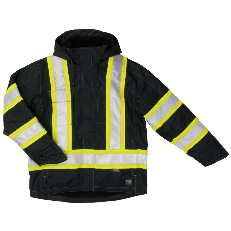 Work King S245 Class 1 HiVis Fleece Lined Jacket