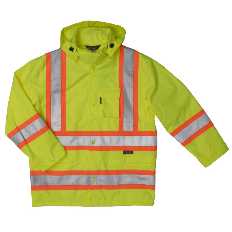 Work King S372 Class 3 HiVis Waterproof Ripstop Rain Jacket