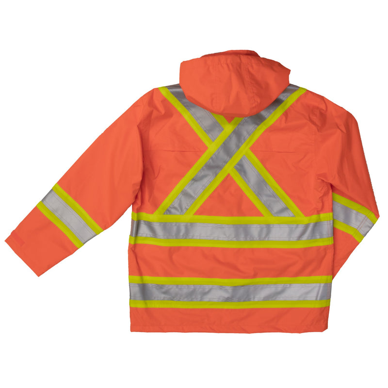 Work King S372 Class 3 HiVis Waterproof Ripstop Rain Jacket