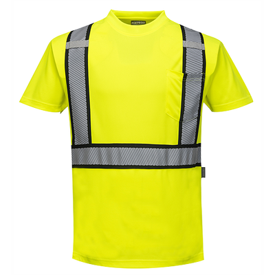 Portwest S395 Detroit Short Sleeved Hi-Vis T-Shirt