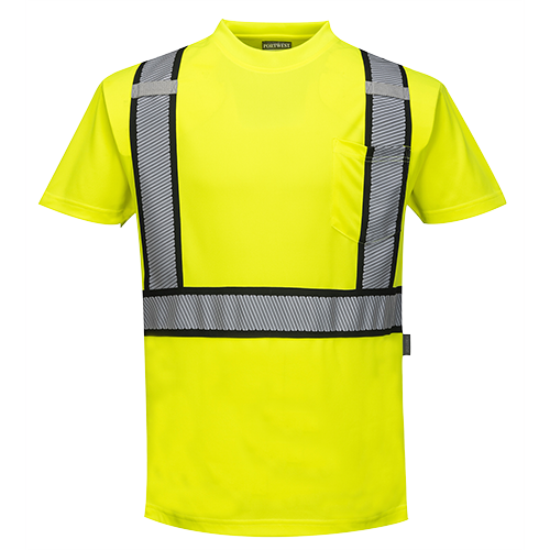 Portwest S395 Detroit Short Sleeved Hi-Vis T-Shirt