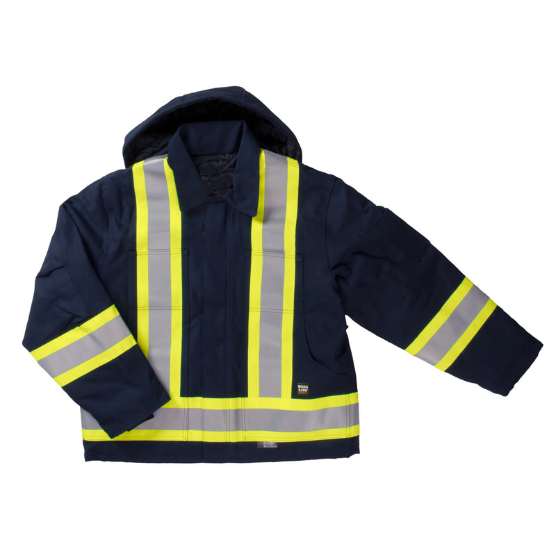 Work King S457 Class 1 HiVis Cotton Duck Jacket