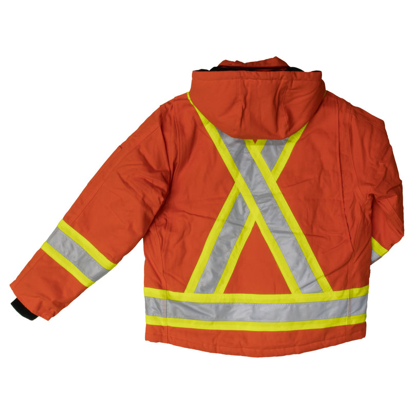 Work King S457 Class 1 HiVis Cotton Duck Jacket