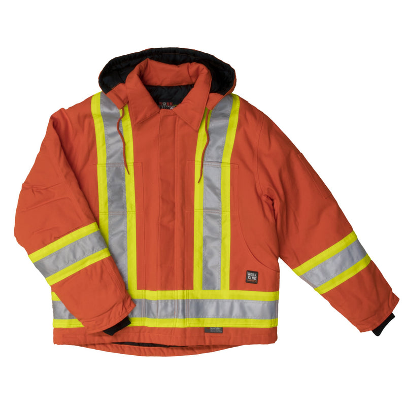 Work King S457 Class 1 HiVis Cotton Duck Jacket