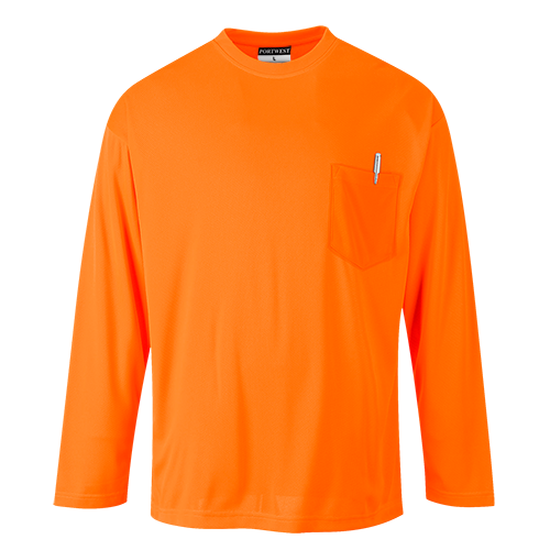 Portwest S579 Non ANSI Long Sleeve Pocket T-Shirt