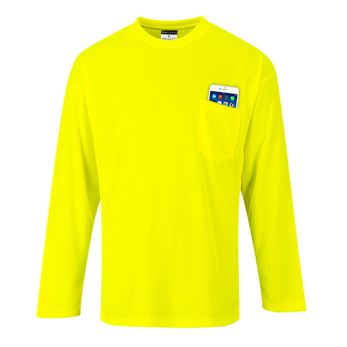 Portwest S579 Non ANSI Long Sleeve Pocket T-Shirt