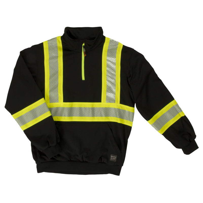 Work King SJ19 Class 1 HiVis 1/4 Zip Pullover