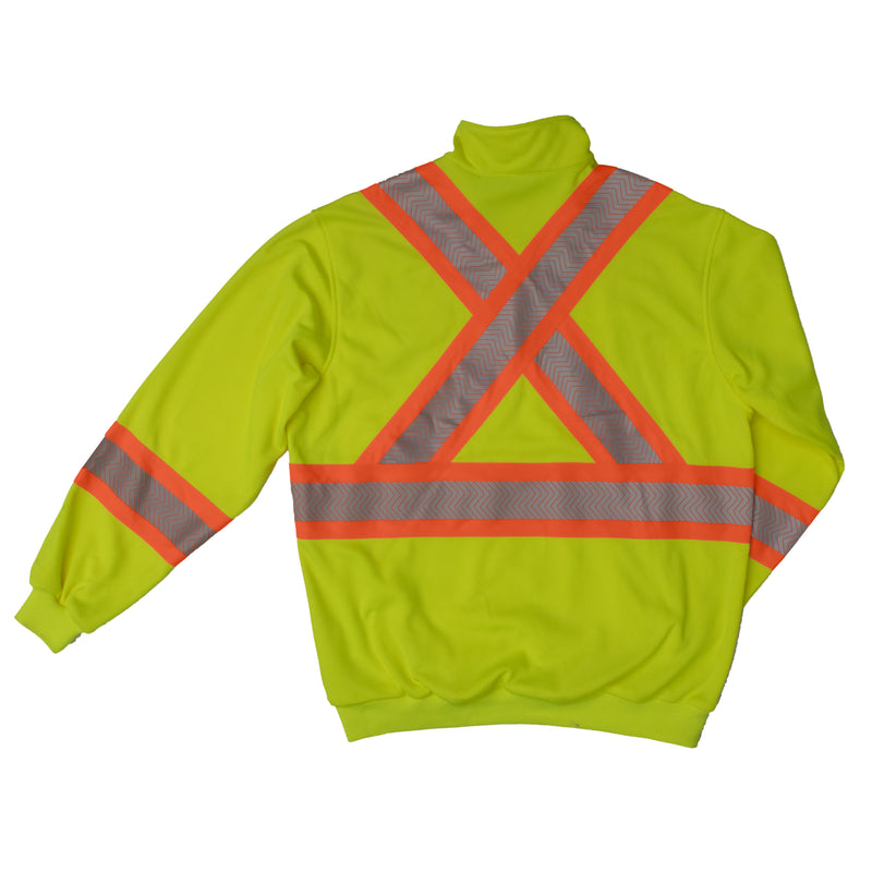 Work King SJ19 Class 2 HiVis 1/4 Zip Pullover