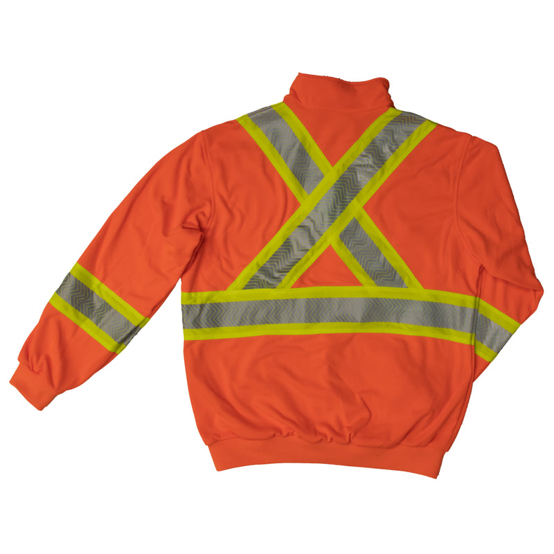 Work King SJ19 Class 2 HiVis 1/4 Zip Pullover