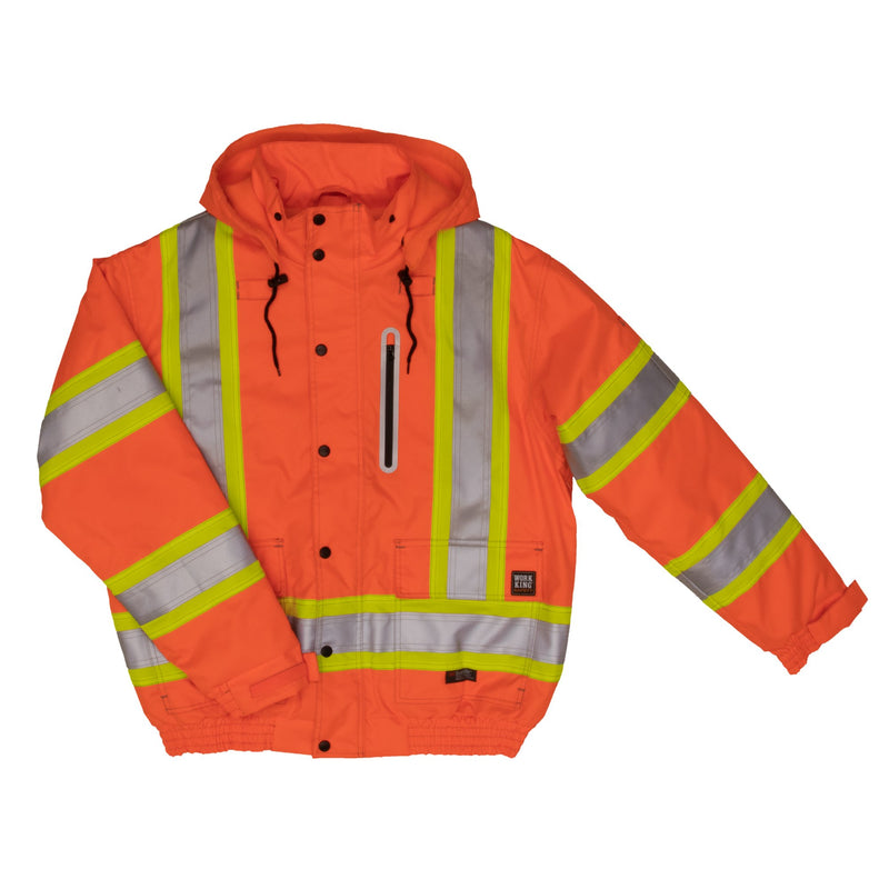 Work King SJ20 Class 2 HiVis Ripstop Bomber Jacket