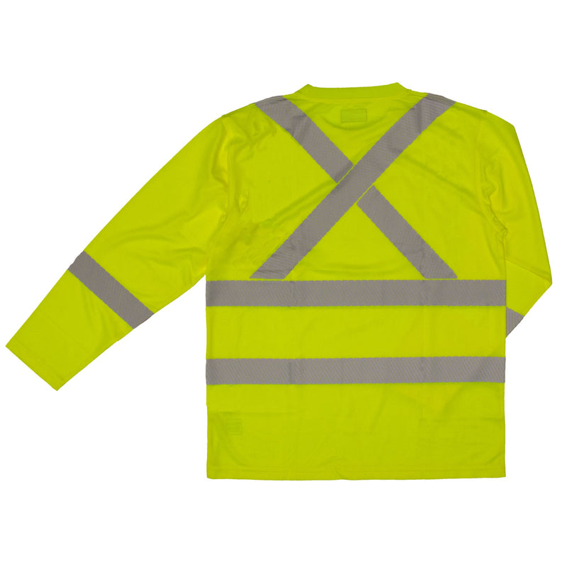 Work King ST08 Class 3 HiVis Long Sleeve Safety Shirt