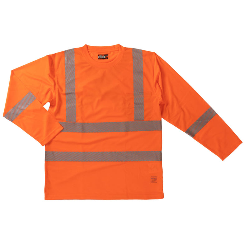 Work King ST08 Class 3 HiVis Long Sleeve Safety Shirt