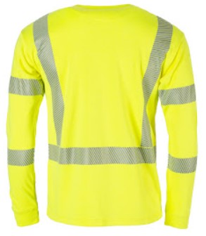 Flamesafe Long Sleeve Flame Resistant Hi Vis Yellow Shirt with Black Bottom