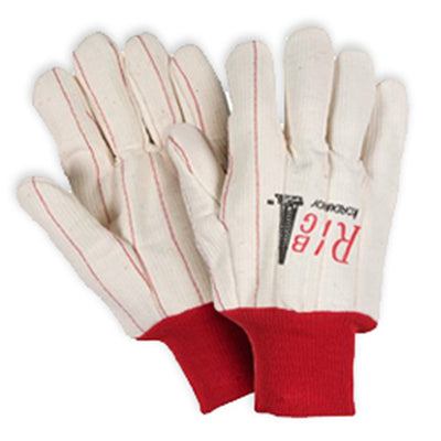 Southern Glove UCHF185 Heavy Weight Polycotton Red Knit Wrist  Gloves