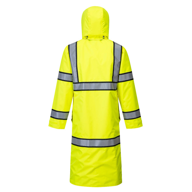 Portwest UH447 Hi-Vis Reversible 48" Rain Coat