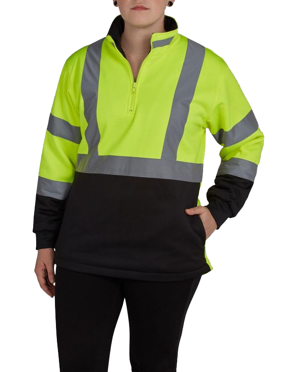 Utility Pro UHV667 Women s Hi Vis 1 4 Zip Soft Shell Jacket
