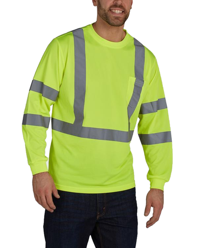 Utility Pro UHV867 Hi Vis Class 3 Long Sleeve T-Shirt with Perimeter Insect Guard