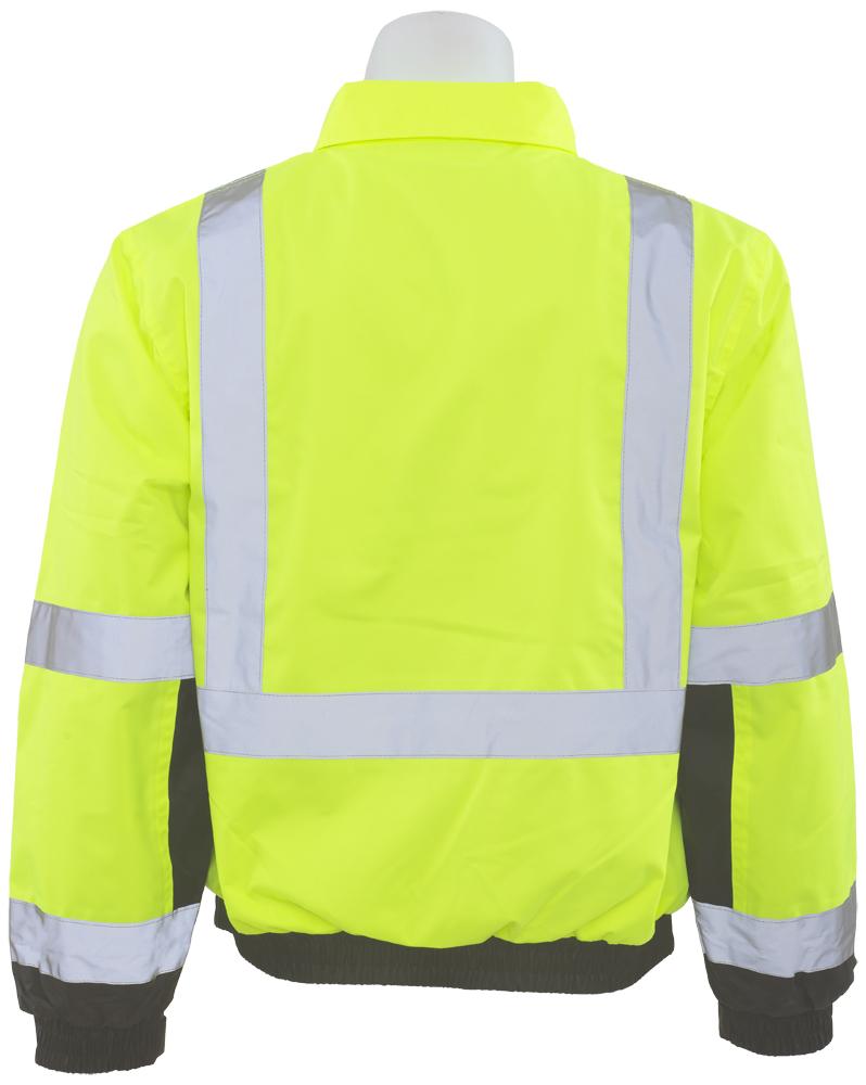 ERB W106 ANSI Class 3 Black Bottom Bomber Jacket