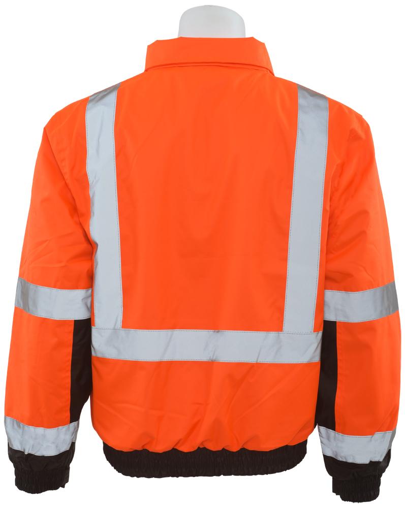 ERB W106 ANSI Class 3 Black Bottom Bomber Jacket