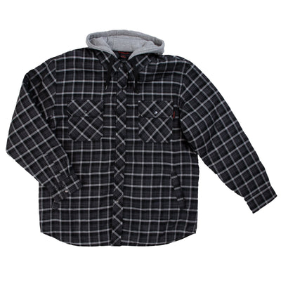 Tough Duck WS06 Quilt Lined Flannel Hooded Shirt