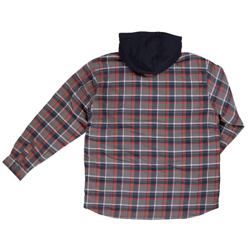 Tough Duck WS06 Quilt Lined Flannel Hooded Shirt