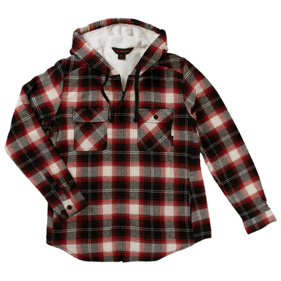 Tough Duck WS12 Women's Plush Hooded Flannel