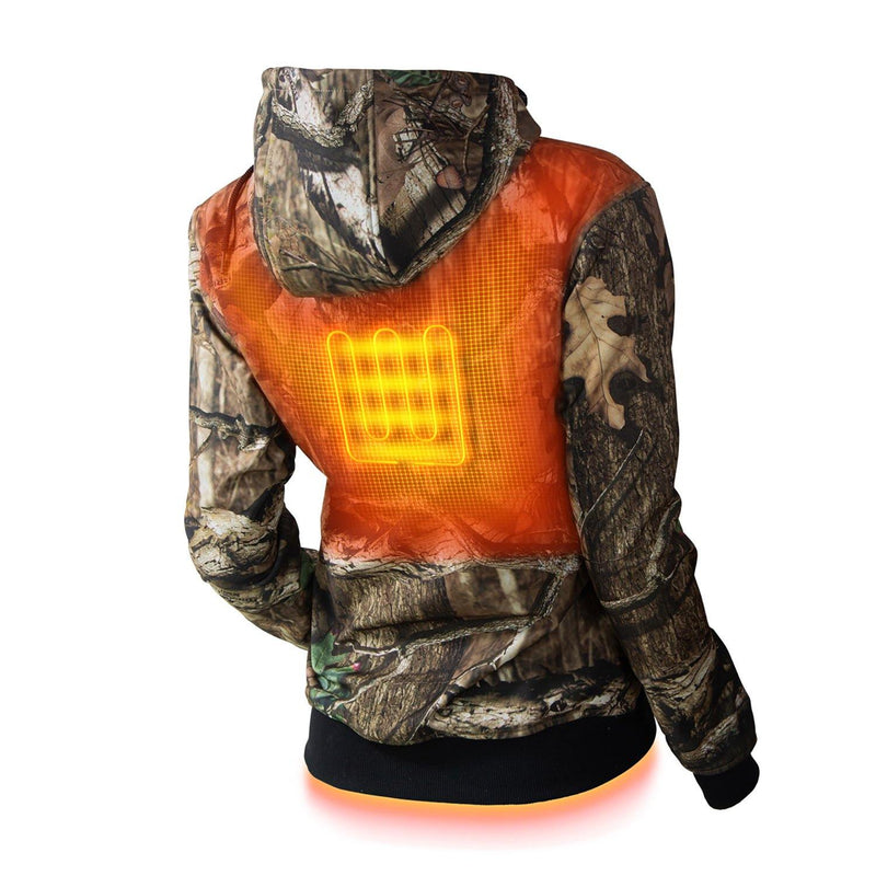 Gobi Heat Shadow Womens Heated Hunting Hoodie - Mossy OakÂ® Camo