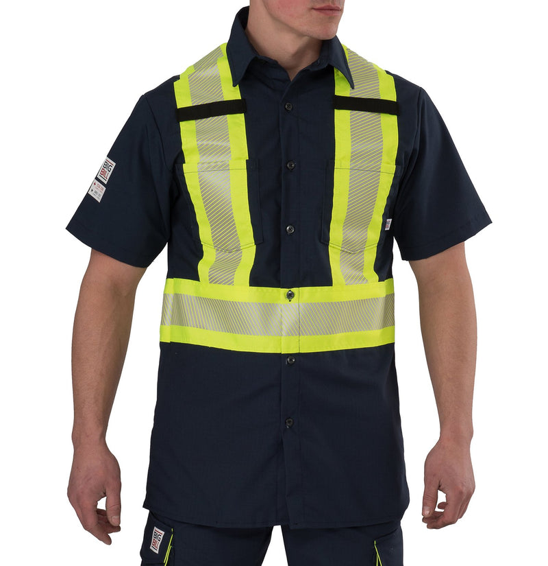 Big Bill 134HVP Hi Vis Class 2 Short Sleeve Shirt