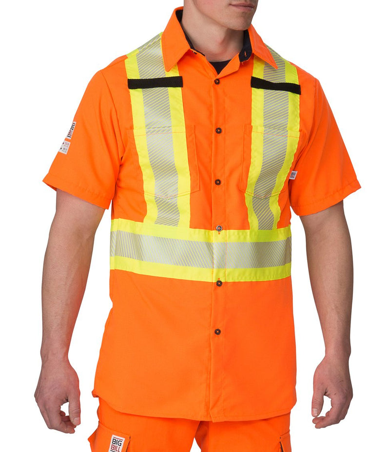 Big Bill 134HVP Hi Vis Class 2 Short Sleeve Shirt