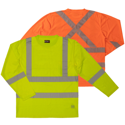 Work King ST08 Class 3 HiVis Long Sleeve Safety Shirt