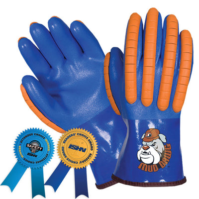 Southern Glove SXP0020B Mud Dawg PVC Coated Summer Lined Impact Gloves