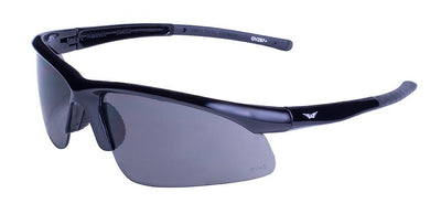 Global Vision Ambassador Safety Glasses with Smoke Lenses, Gloss Black Frames