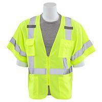 ERB S852 ANSI Class 3 Oxford High Visibility Safety Vest