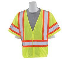 ERB S682P ANSI Class 3 High Visibility Mesh Safety Vest
