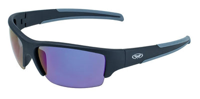 Global Vision Daydream 2 GT Safety Glasses with G-Tech Blue Lenses, Matte Black Frames