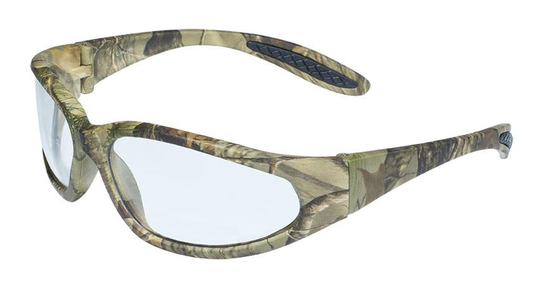 Global Vision Forest 1 Safety Glasses with Clear Lenses, Matte Camo Frames