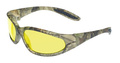 Global Vision Forest 1 Safety Glasses with Yellow Tint Lenses, Matte Camo Frames