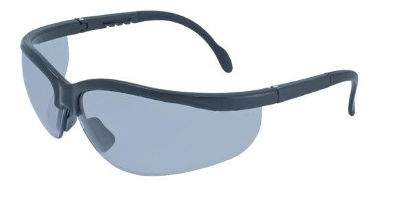 Global Vision Full Moon Safety Glasses with Flash Mirror Lenses, Matte Black Frames