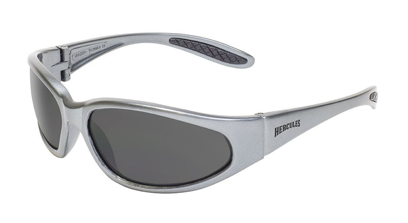 Global Vision Hercules 1 Gray Safety Glasses with Smoke Lenses, Gloss Gray Frames