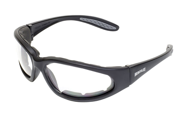 Global Vision Hercules 1 Plus A/F Anti-Fog Safety Glasses with Clear Lenses, Black Matte Frames