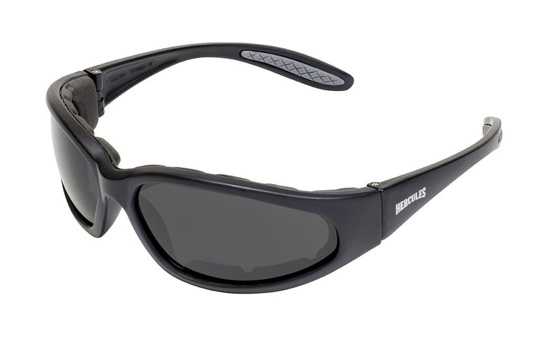 Global Vision Hercules 1 Plus A/F Anti-Fog Safety Glasses with Smoke Lenses, Black Matte Frames