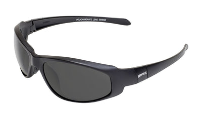 Global Vision Hercules 2 Safety Glasses with Smoke Mirror Lenses, Matte Black Frames