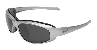 Global Vision Hercules 2 Plus Metallic Safety Glasses with Smoke Lenses, Gray Frames