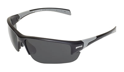 Global Vision Hercules 7 Black Safety Glasses with Smoke Lenses, Matte Black Frames