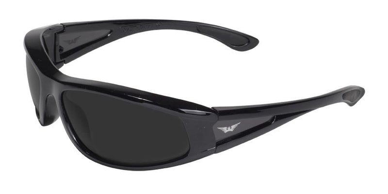 Global Vision Integrity 2 Safety Glasses with Super Dark Lenses, Gloss Black Frames