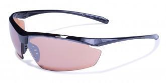 Global Vision Lieutenant Safety Sunglasses with Driving Mirror Lenses, Gloss Black Frames