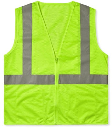 Max Apparel MAX420 Class 2 Mesh Vest, Safety Green