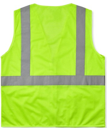 Max Apparel MAX420 Class 2 Mesh Vest, Safety Green