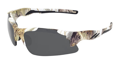 Global Vision Metro White Camo Safety Glasses with Smoke Lenses, Matte White Camo Frames