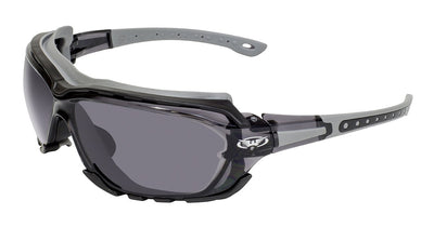 Global Vision Octane A/F Anti-Fog Safety Glasses with Smoke Lenses, Gray Frames